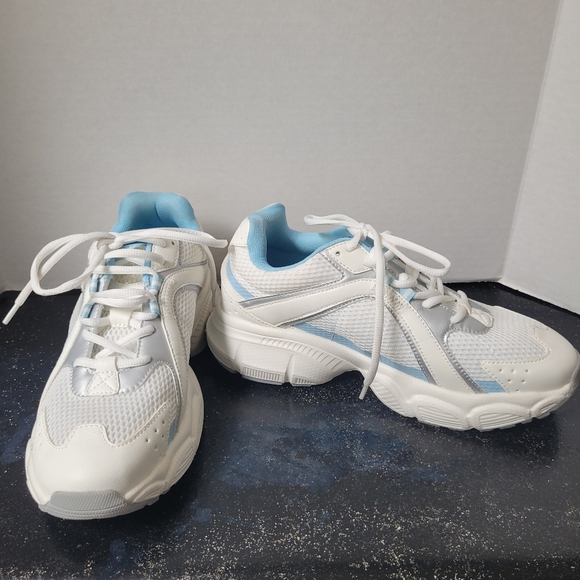 Conzuri Zenotex Blue and White Sneakers - Picture 1 of 7